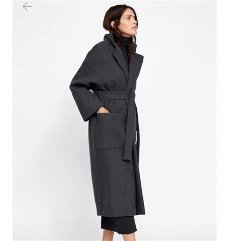 zara wool coat black|zara black wool trench coat.